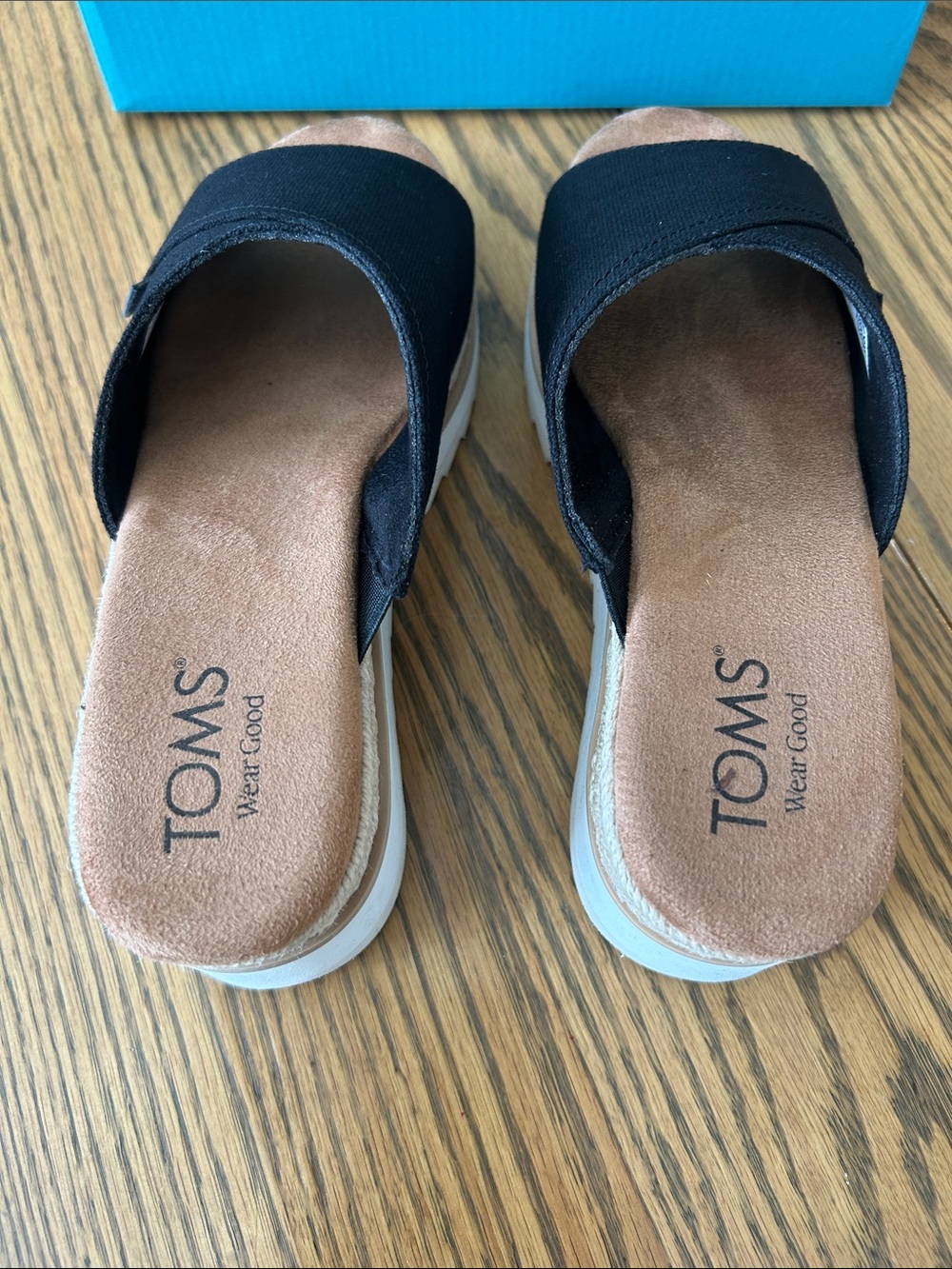 TOMS Carmen Wedge Slip-On Sandals, size 7.5, NIB - Picture 7 of 11
